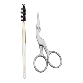 Brow Shaping Scissors & Brush - Øjenbrynssaks og øjenbrynsbørste