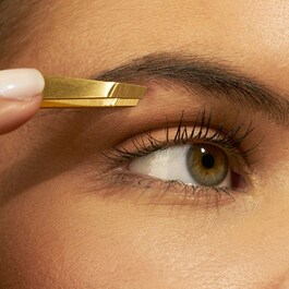 Ultra Precision Slant Tweezer - skrå pincet, guld