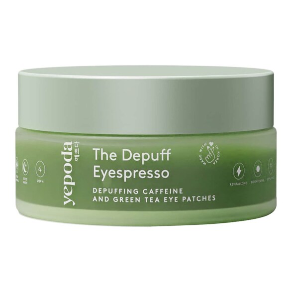 The Depuff Eyespresso – Patchs med koffein og grøn te – afhjælper hævelser, YEPODA