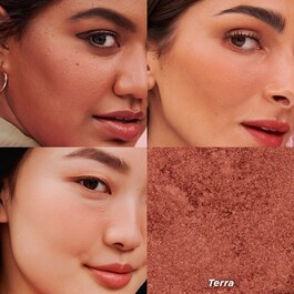 BOP Terra gylden mørk rød blush - blush med soft shimmer