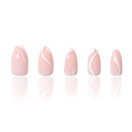 Milky Swirl - Reusable Press-On Manicure